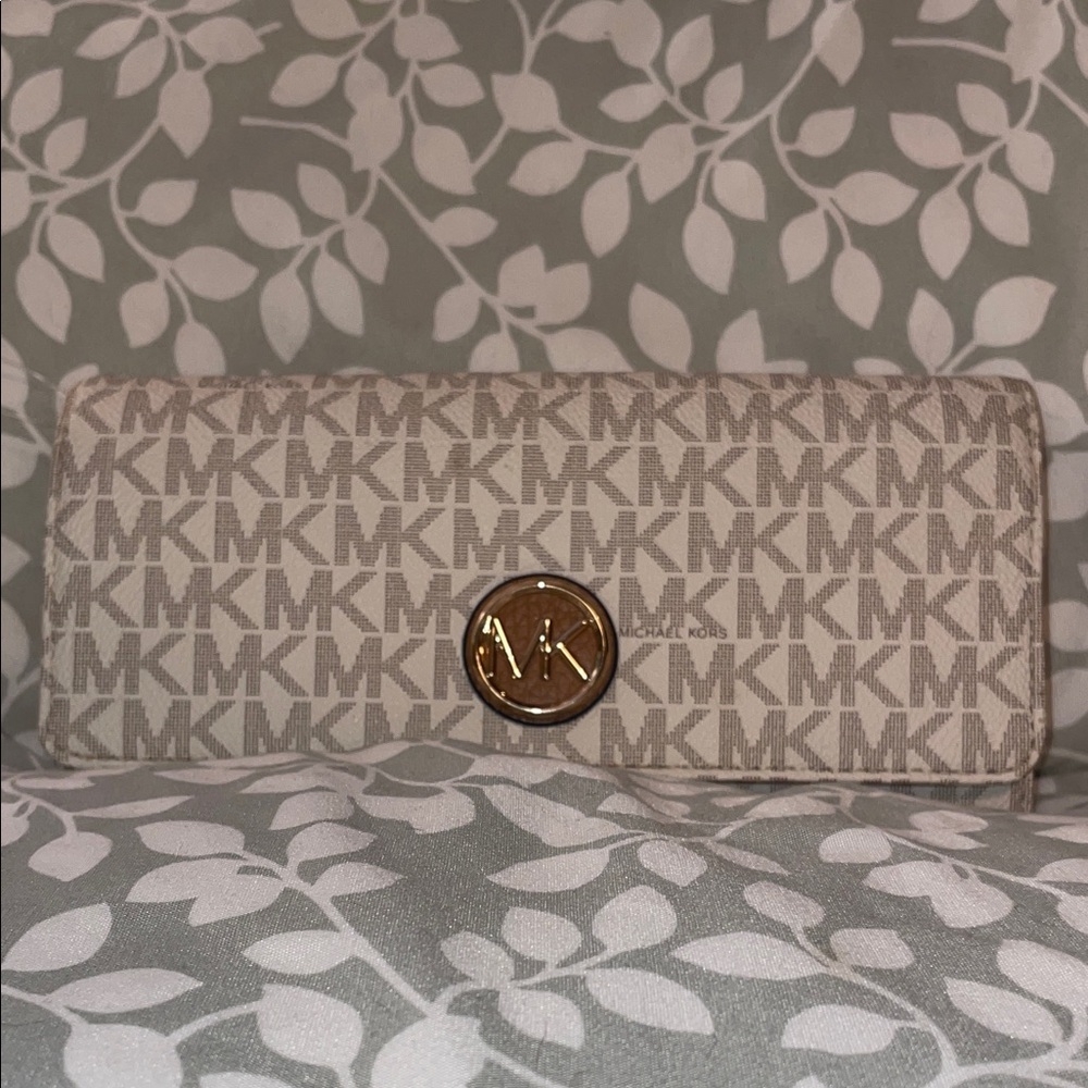 Michael Kors Tan Monogram Wallet